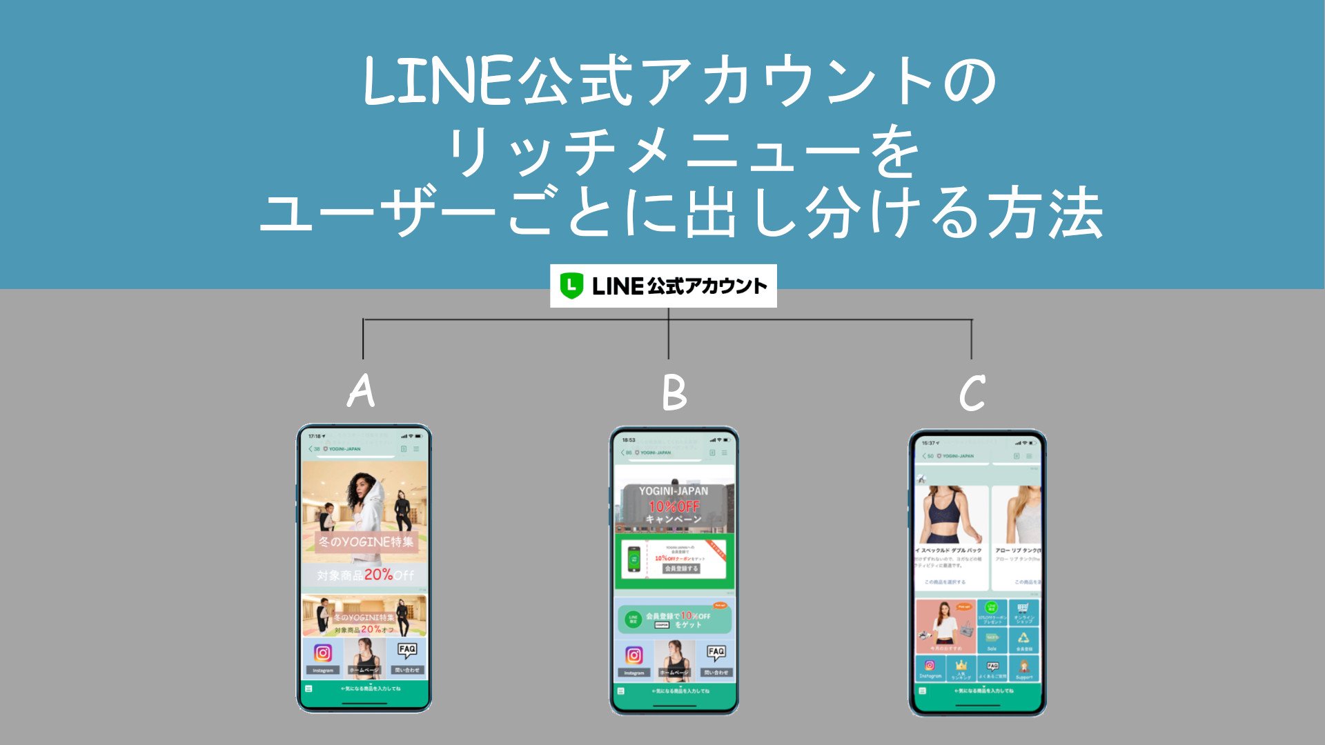 無料 Line公式アカウントのリッチメニューをユーザー毎に出し分けてcvr大幅